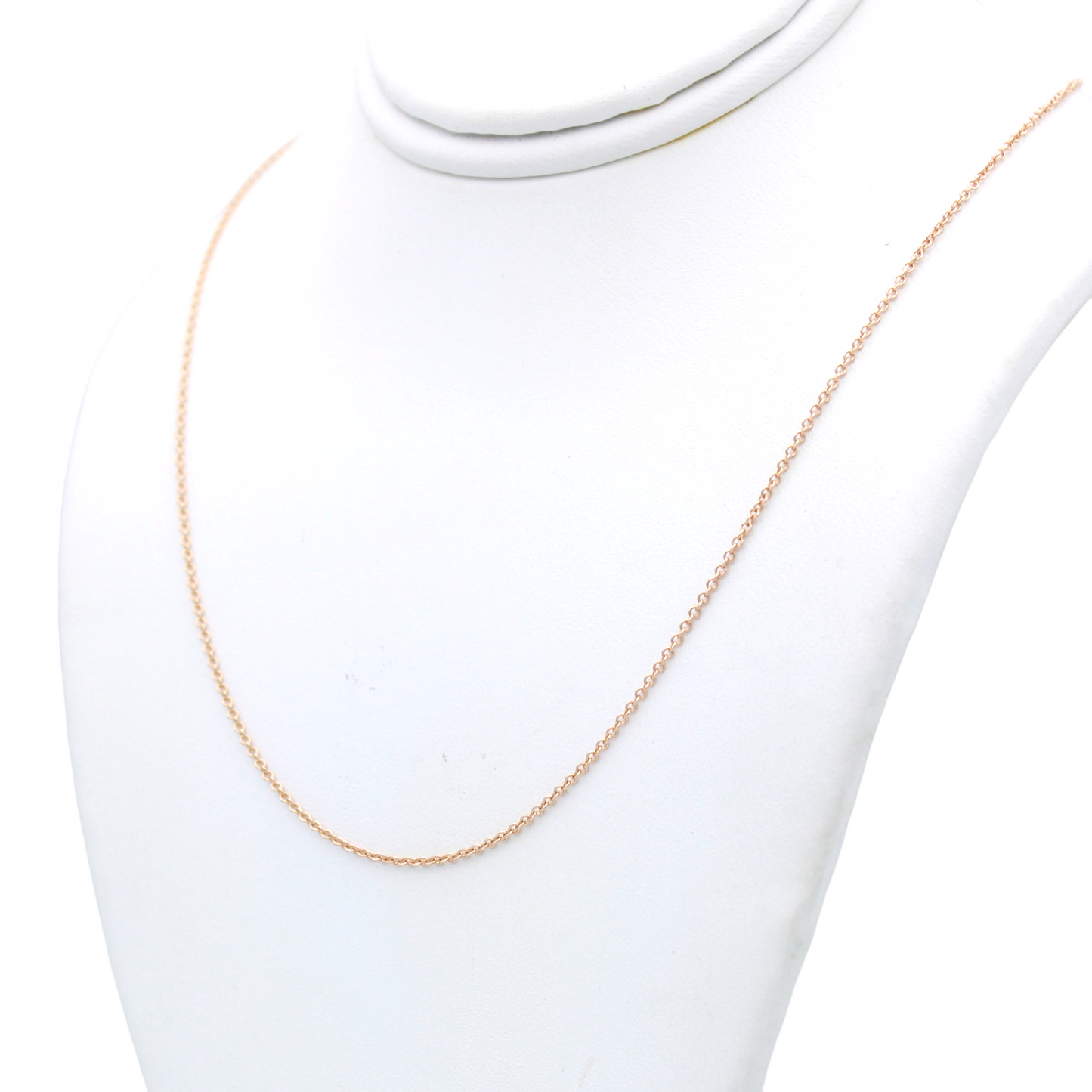 14k Rose Cable Link Chain 0.65 mm