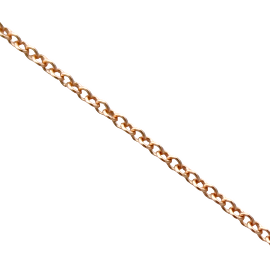 14k Rose Cable Link Chain 0.65 mm