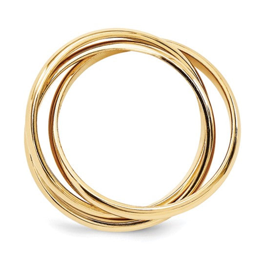 14k Polished Rolling Ring