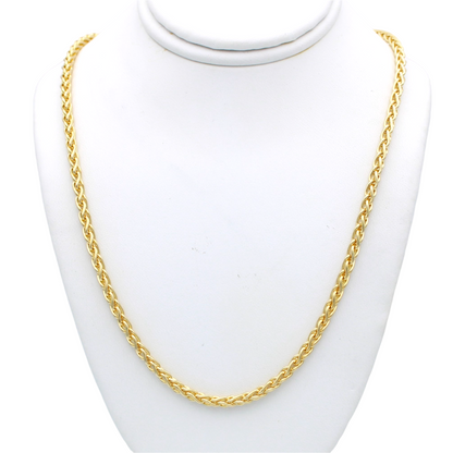 14k Round Wheat Chain - 2.95 mm