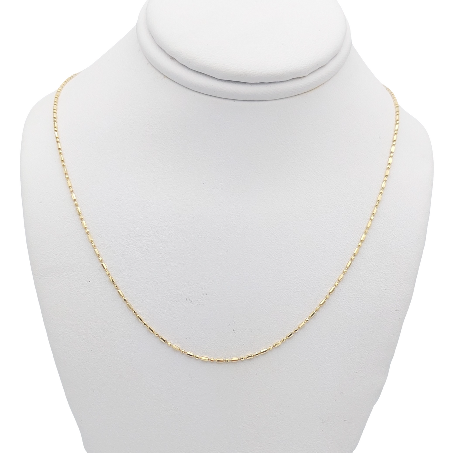 14k Beaded Chain - 1.10 mm