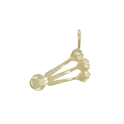 14k Yellow Gold Dart Charm