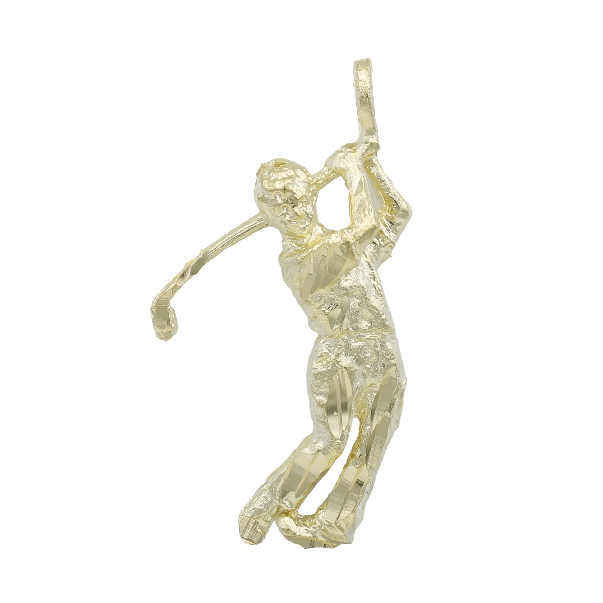 14K popular Yellow Gold Golf Player Charm