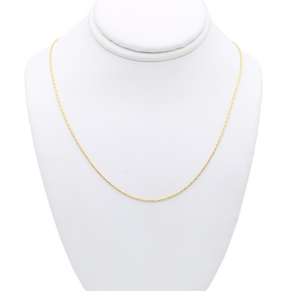 14k Boxed Snake Chain - 0.70 mm