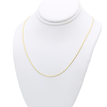 14k Boxed Snake Chain - 0.70 mm