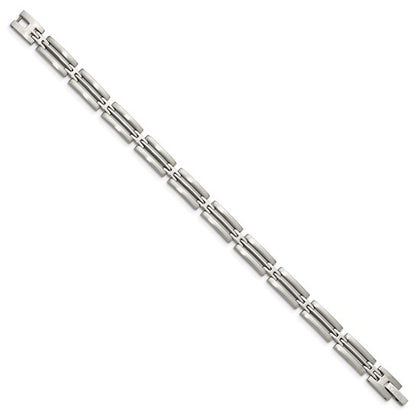 Stainless Steel Brushed & Polished Link Bracelet