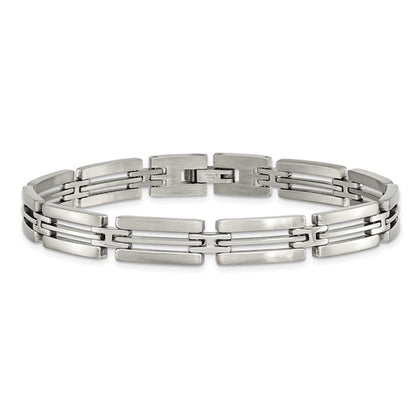 Stainless Steel Brushed & Polished Link Bracelet