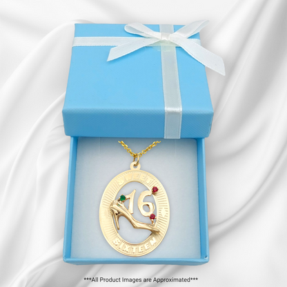 14k Yellow Gold Sweet 16 Charm