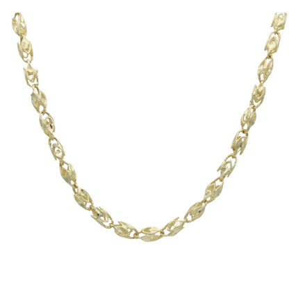 14k Diamond-Cut Turkish Necklace - 3.45 mm