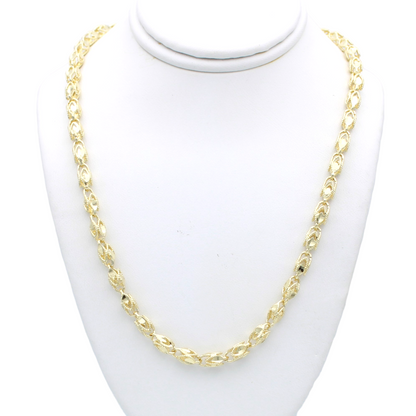 14k Diamond-Cut Turkish Necklace - 4.30 mm