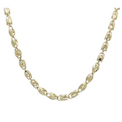 14k Diamond-Cut Turkish Necklace - 4.30 mm