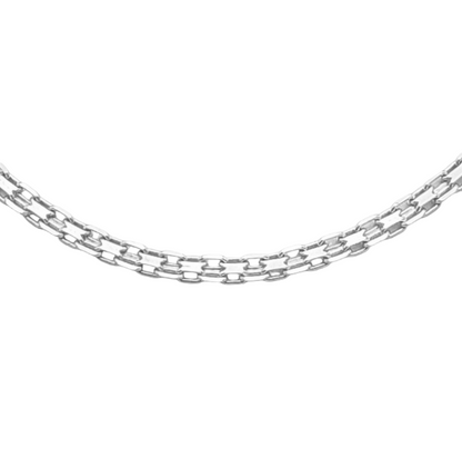 14k White Bismark Link Chain - 1.70 mm