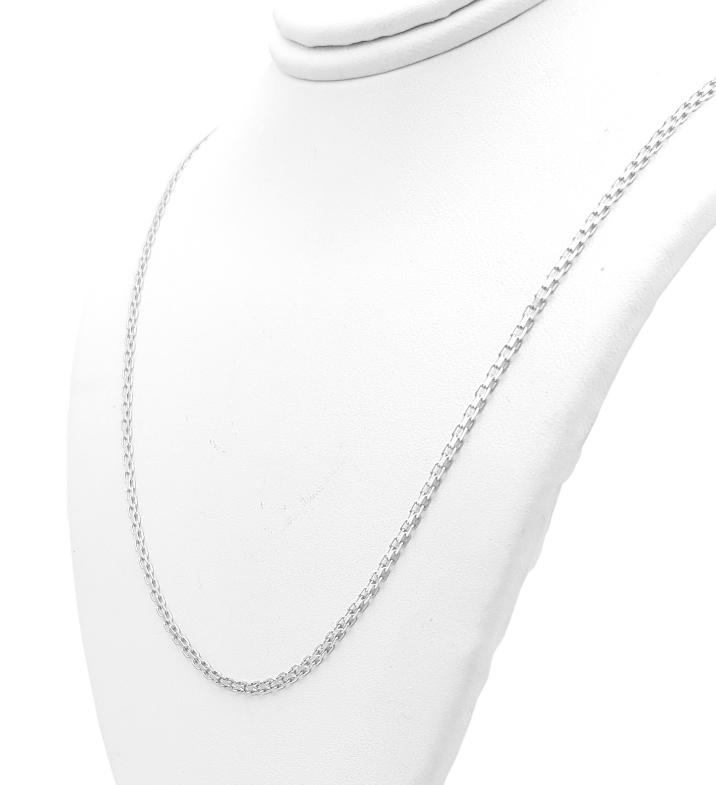 14k White Bismark Link Chain - 1.70 mm