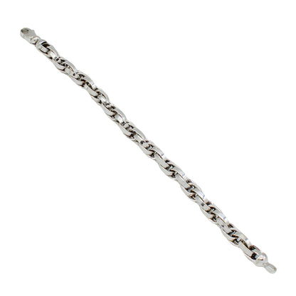 14k White Gold Fancy Twisted Style Bracelet