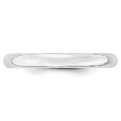 14k Half Round Comfort Fit Lightweight Wedding Bands - 3.00 mm