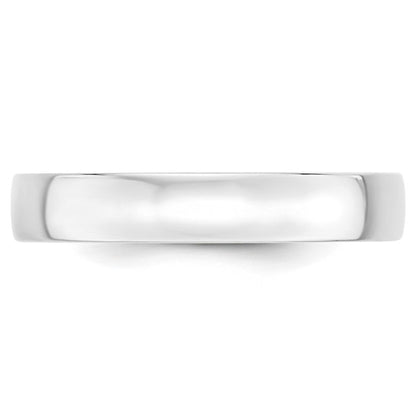 14k Half Round Comfort Fit Lightweight Wedding Bands - 4.00 mm