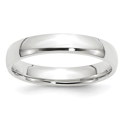 14k Half Round Comfort Fit Lightweight Wedding Bands - 4.00 mm