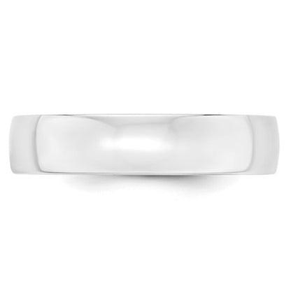 14k Half Round Comfort Fit Lightweight Wedding Bands - 5.00 mm