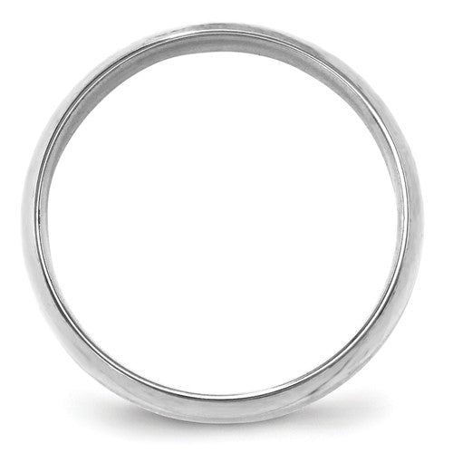 14k Half Round Comfort Fit Lightweight Wedding Bands - 6.00 mm