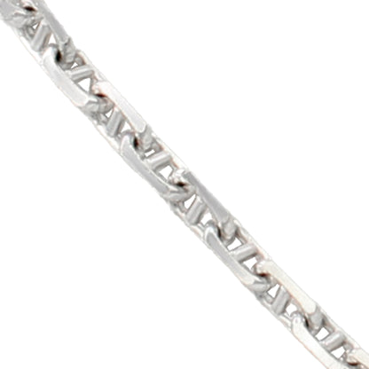 14k White Gold Anchor Link Chain - 2.80 mm