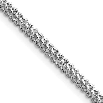 14k White Franco Link Chain - 2.60 mm