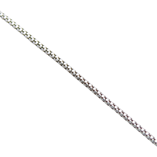 14k White Popcorn Chain 1.30 mm