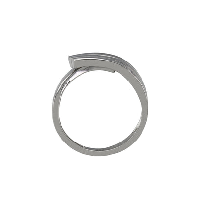 14k White Gold Fancy Twist Ring