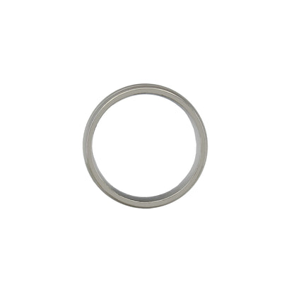 14k White Gold Brushed Wedding Band