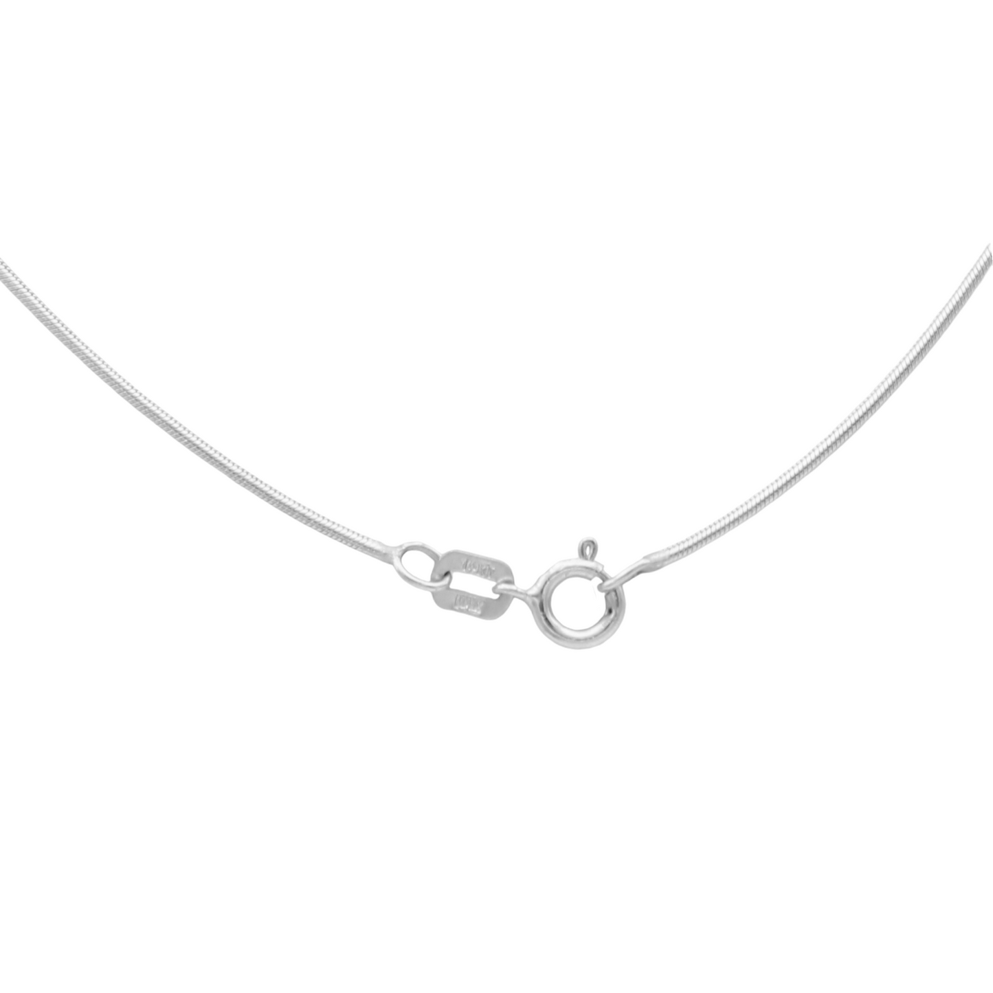 14k White Snake Chain - 0.65 mm