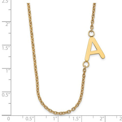 Offset Initial Necklace