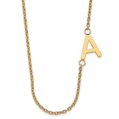 Offset Initial Necklace