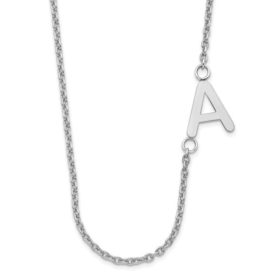 Offset Initial Necklace