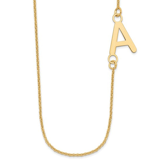 Offset Initial Necklace
