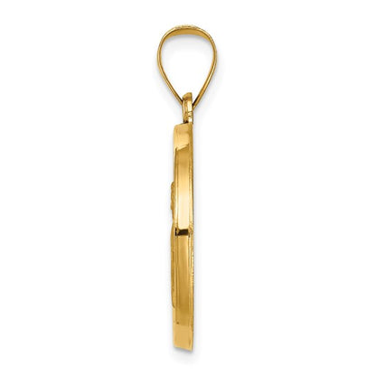14k Yellow Gold St. Gabriel Medallion - 21 mm
