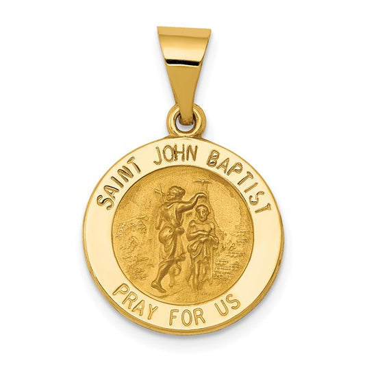 14k St. John the Baptist Medallion - 16 mm