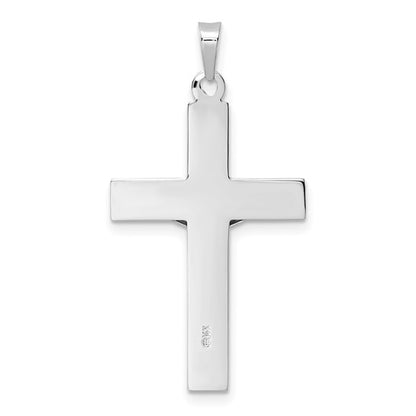 14k White Crucifix  Pendant