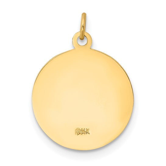 14k Yellow Gold First Holy Communion Medallion