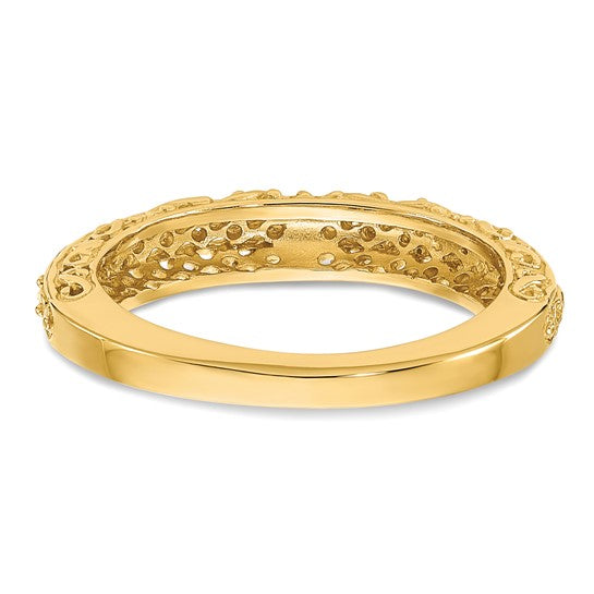 14k Filigree Wedding Bands - 3.00 mm