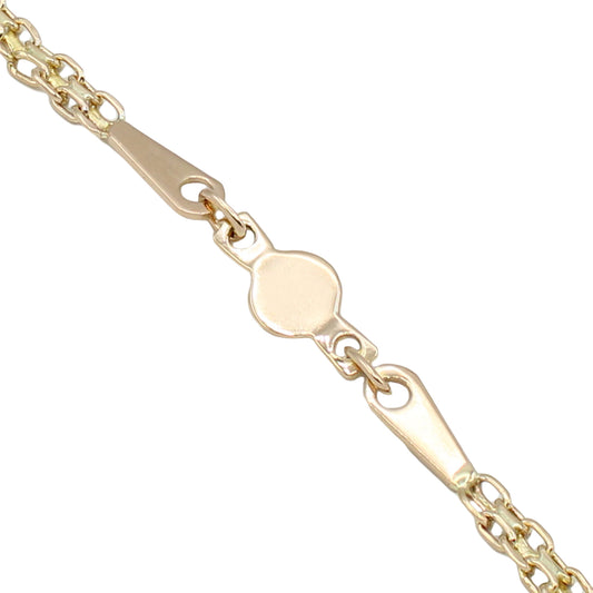 14k Yellow Gold Fancy Bismark Bracelet