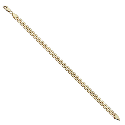 14k Yellow Gold Polished Panther Link Bracelet - 6.00 mm