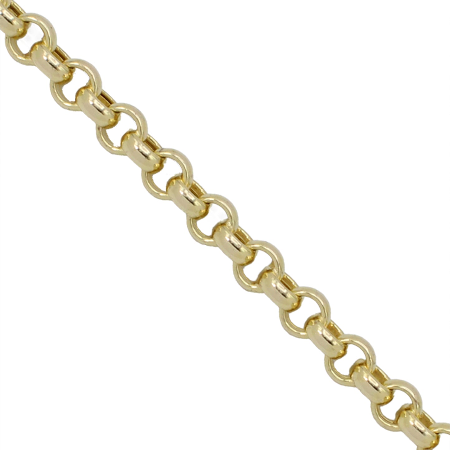 14k Yellow Gold Polished Rolo Link Bracelet