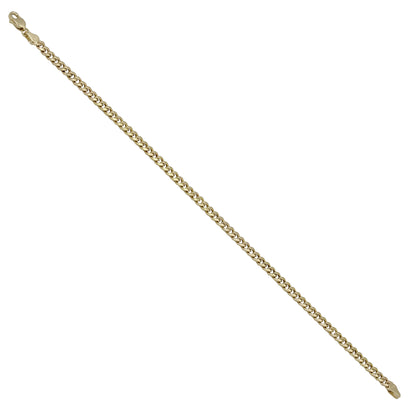 14k Yellow Gold Semi-Solid Cuban Link Bracelet - 3.60 mm