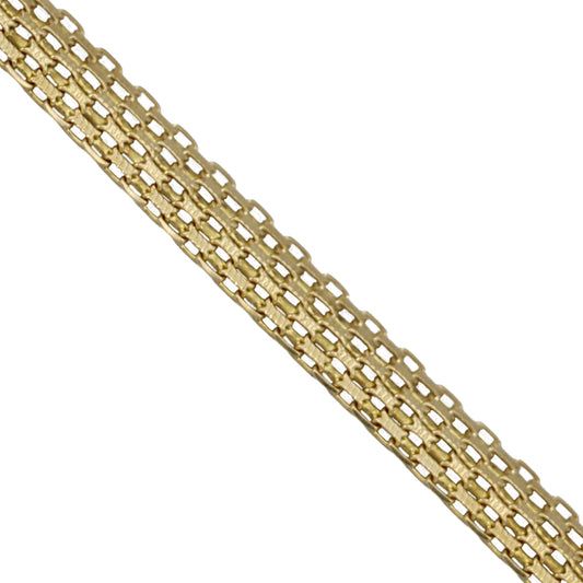 14k Yellow Gold Bismark Link Bracelet - 7.90 mm