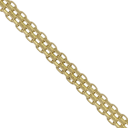 14k Yellow Gold Bismark Link Bracelet - 6.30 mm