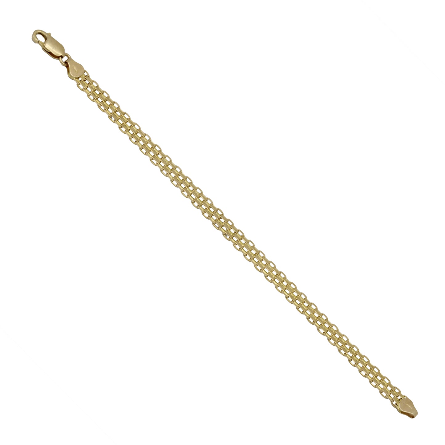 14k Yellow Gold Bismark Link Bracelet - 6.30 mm