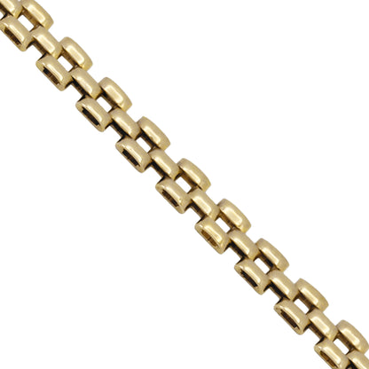 14k Yellow Gold Polished Panther Link Bracelet - 5.60 mm