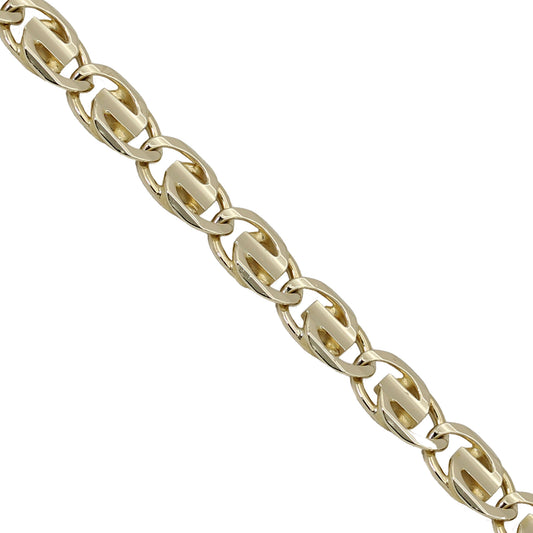 14k Yellow Gold Polished Infinity Link Bracelet - 7.80 mm