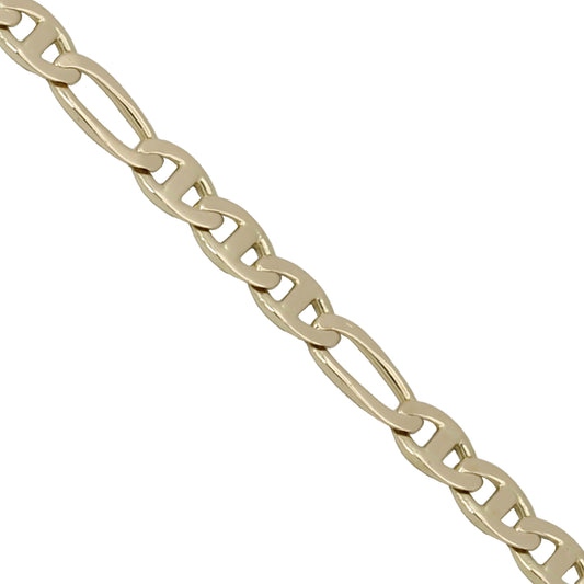 14k Yellow Gold Polished Fancy Anchor Link Bracelet - 6.20 mm