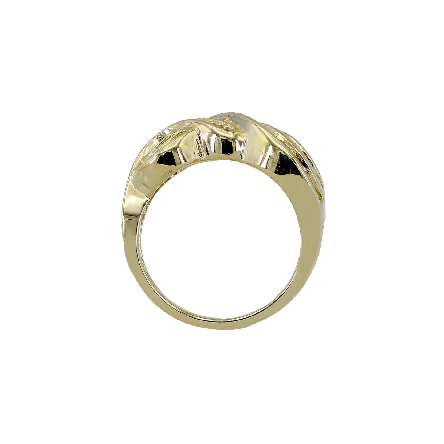 14k Yellow Gold Channel-Set Baguette Diamond Ring