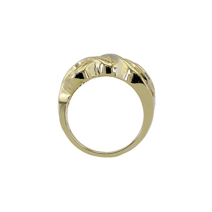 14k Yellow Gold Channel-Set Baguette Diamond Ring